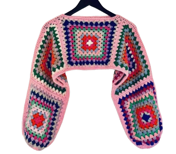 Crochet Granny Square Shrug - Image 9