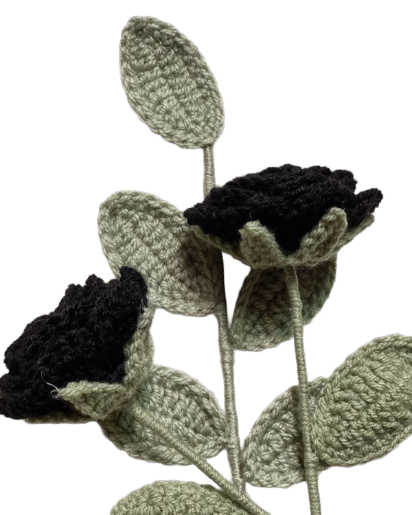 Crochet Rose Flower (1piece) - Image 3