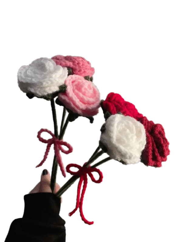 Crochet Rose Flower (1piece) - Image 4