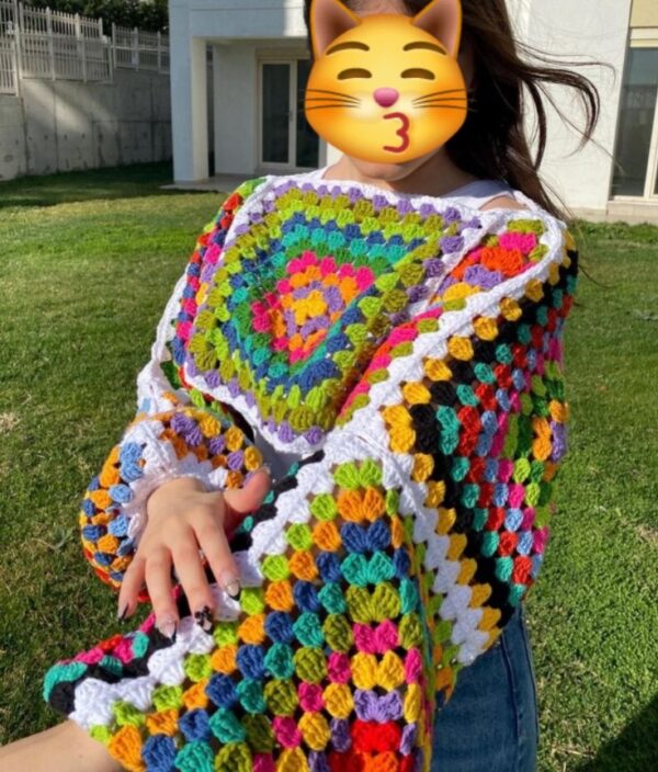 Crochet Granny Square Shrug - Image 2
