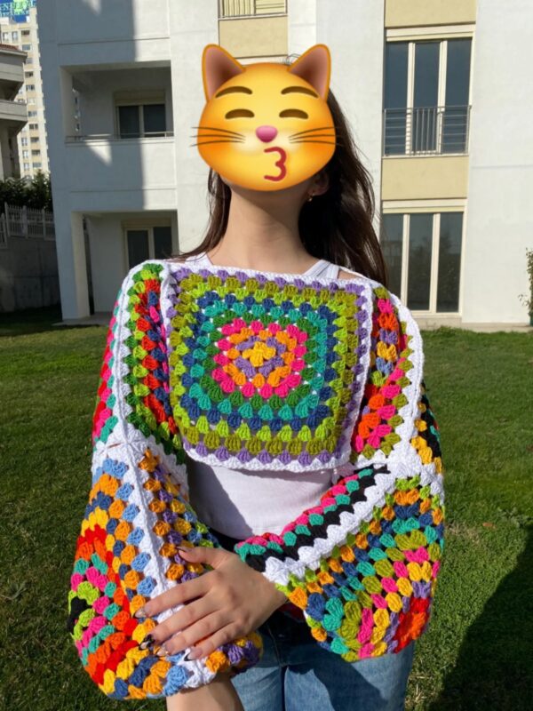 Crochet Granny Square Shrug - Image 3