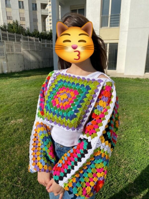 Crochet Granny Square Shrug - Image 4
