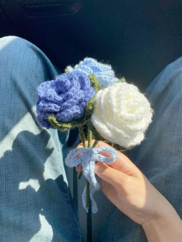 Crochet Rose Flower (1piece) - Image 5