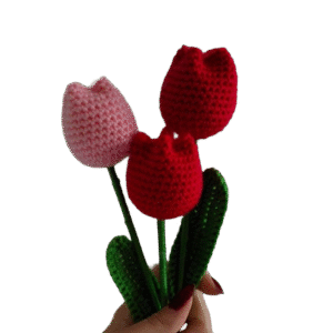 Crochet Stuffed Tulip Flower (1piece)
