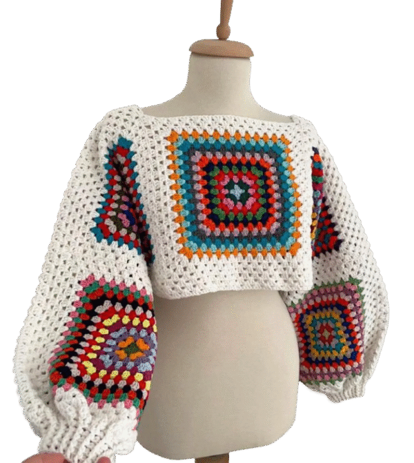 Crochet Granny Square Shrug - Image 6