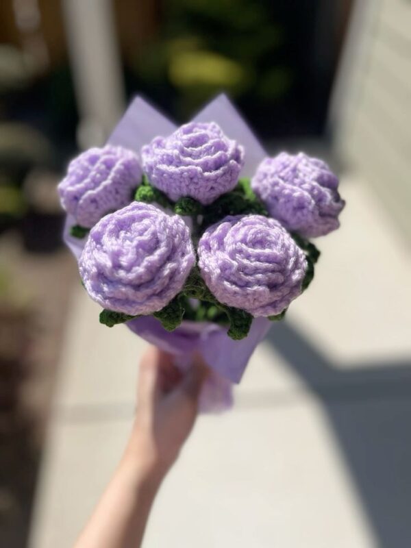 Crochet Rose Flower (1piece) - Image 6