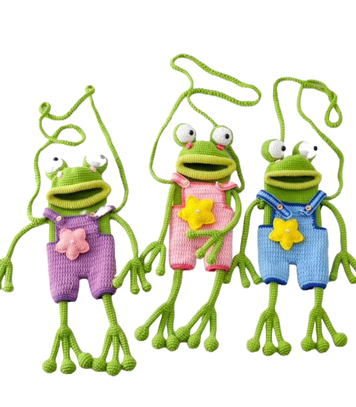 Frog-Face Mobile Case Purse