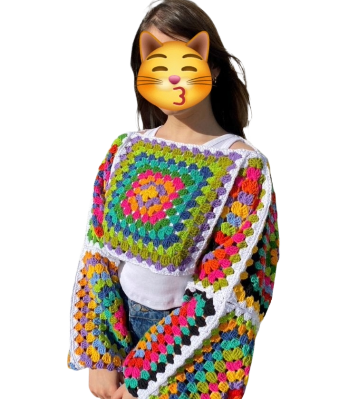 Crochet Granny Square Shrug